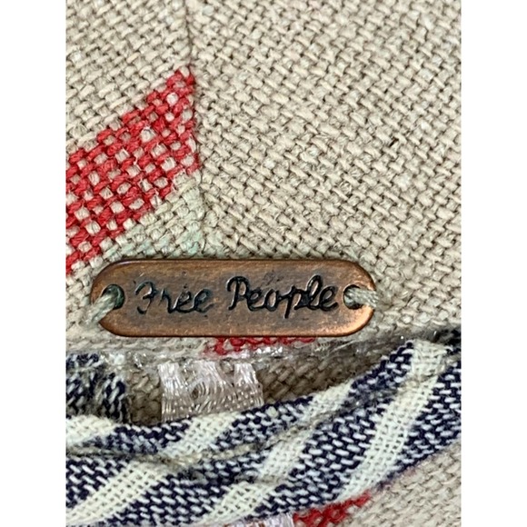 FreePeople Boho RusticLuxury Stripe Linen Jacket Gypsy Indie Spring Summer Earth - Picture 11 of 13